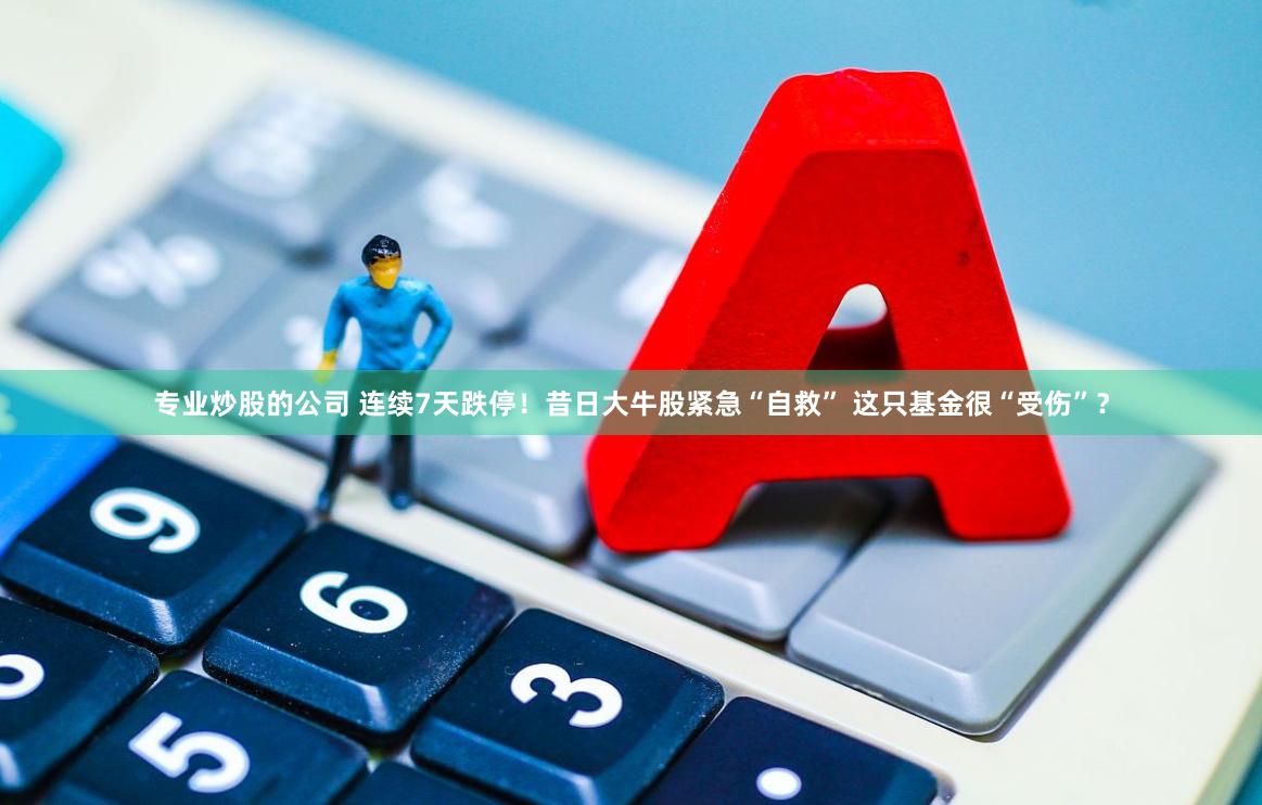 专业炒股的公司 连续7天跌停！昔日大牛股紧急“自救” 这只基金很“受伤”？